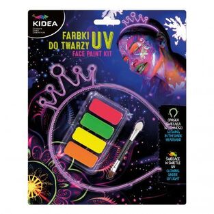 KIDEA ΠΑΣΤΙΛΙΕΣ ΧΡΩΜΑΤΑ ΠΡΟΣΩΠΟΥ ΜΕ ΣΤΕΚΑ GLOW IN THE DARK 700415