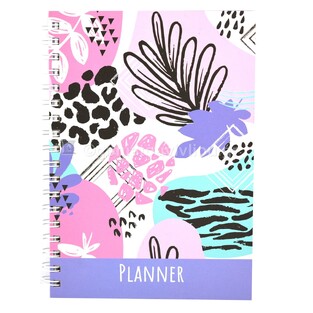 ΣΗΜΕΙΩΜΑΤΑΡΙΟ ΣΠΙΡΑΛ PLANNER 17x24cm 100φ ΡΟΖ ΜΟΒ ΛΟΥΛΟΥΔΙΑ 582346
