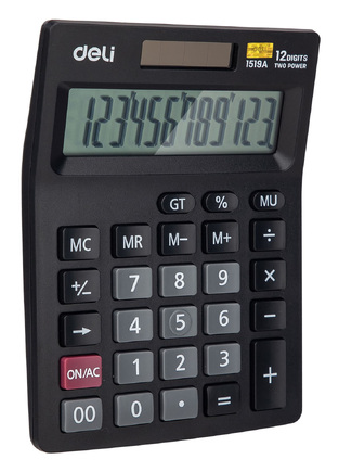 DELI ΑΡΙΘΜΟΜΗΧΑΝΗ 12 ΨΗΦΙΩΝ SMART ΜΑΥΡΟ E1519A