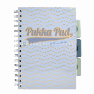 PUKKA PAD ΤΕΤΡΑΔΙΟ ΣΠΙΡΑΛ A5 (14,8x21cm) 3 ΘΕΜΑΤΩΝ ΠΕΡΦΟΡΕ ΓΑΛΑΖΙΟ ΠΡΑΣΙΝΟ 9874