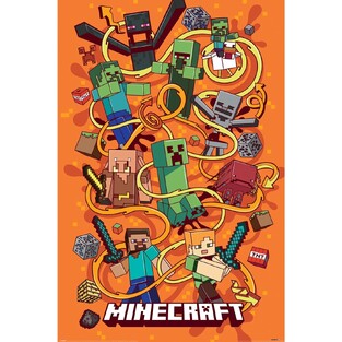 ΔΙΑΚΟΣΜΗΤΙΚΗ ΑΦΙΣΑ MINECRAFT FUNTAGE MONTAGE 61x91,5cm PP2401758 (130)