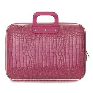 BOMBATA CLASSIC NEW COCCO DARK PINK BRIEFCASE FITS UP TO LAPTOP 15.4'' (ΤΣΑΝΤΑ ΓΙΑ ΛΑΠΤΟΠ ME ΙΜΑΝΤΑ ΩΜΟΥ) (ΣΚΟΥΡΟ ΡΟΖ) Ε006619