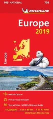 EUROPE 2019 (ΕΥΡΩΠΗ) (ΧΑΡΤΗΣ) (705) (MICHELIN) (ΕΚΔΟΣΗ 2019)