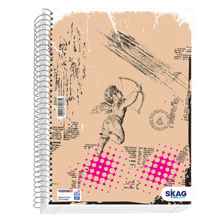 SKAG ΤΕΤΡΑΔΙΟ ΣΠΙΡΑΛ A4 (21x29,7cm) 5 ΘΕΜΑΤΩΝ 150φ UNIVERSITY FUN ΘΕΟΣ ΕΡΩΤΑΣ 300407