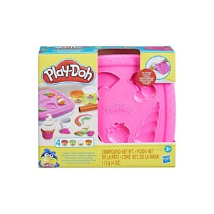 HASBRO PLAY DOH ΣΕΤ ΠΛΑΣΤΟΖΥΜΑΡΑΚΙΑ CREATE AND GO CUPCAKES ΡΟΖ F7527/F6914
