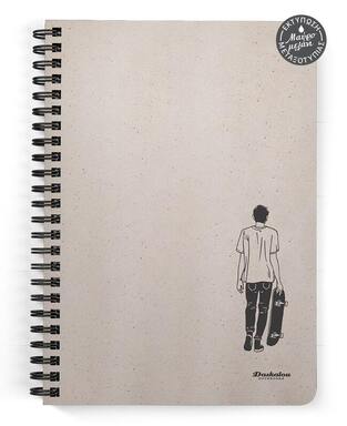 DASKALOU ΤΕΤΡΑΔΙΟ ΣΠΙΡΑΛ A4 (21x29,7cm) 2 ΘΕΜΑΤΩΝ 60φ RETRO MIX ΑΓΟΡΙ ΜΕ SKATE 010892