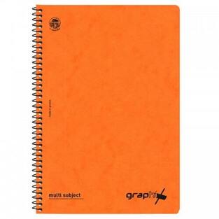 SPECIAL BY TYPOTRUST ΤΕΤΡΑΔΙΟ ΣΠΙΡΑΛ GRAPHIX ΠΡΕΣΠΑΝ A4 (21x29,7cm) 2 ΘΕΜΑΤΩΝ 60φ ΠΟΡΤΟΚΑΛΙ