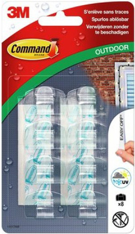 3M COMMAND OUTDOOR ΔΙΑΧΕΙΡΙΣΤΕΣ ΚΑΛΩΔΙΩΝ ΑΥΤΟΚΟΛΛΗΤΑ ΚΡΕΜΑΣΤΡΑΚΙΑ ΓΙΑ ΕΞΩΤΕΡΙΚΗ ΧΡΗΣΗ 8ΤΜΧ
