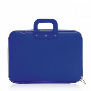 BOMBATA CLASSIC BRIEFCASE VINIL FITS UP TO LAPTOP 15.6'' (ΤΣΑΝΤΑ ΓΙΑ ΛΑΠΤΟΠ ME ΙΜΑΝΤΑ ΩΜΟΥ) (ΜΠΛΕ) Ε0033218