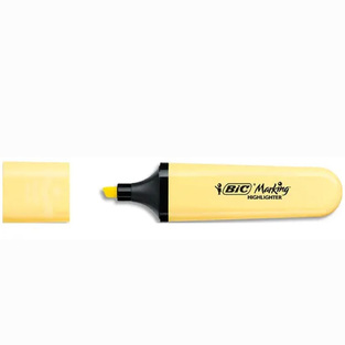 BIC FLAT ΜΑΡΚΑΔΟΡΟΣ ΥΠΟΓΡΑΜΜΙΣΗΣ PASTEL ΚΙΤΡΙΝΟΣ 517965