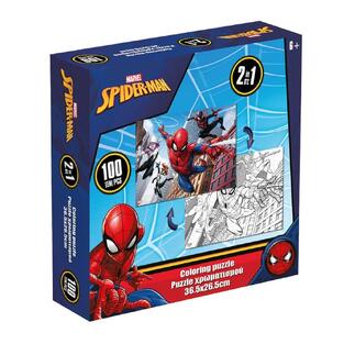 LUNA ΠΑΖΛ ΧΡΩΜΑΤΙΣΜΟΥ 2 ΟΨΕΩΝ 100τεμ SPIDERMAN 508266