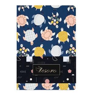 TESORO ΣΗΜΕΙΩΜΑΤΑΡΙΟ FLEXI PASTEL 14x20cm 120φ ΡΙΓΕ ΜΕ ΓΡΑΜΜΕΣ ΧΕΛΩΝΕΣ 582379