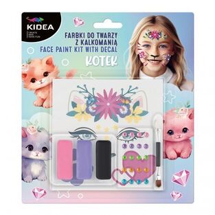 KIDEA ΠΑΣΤΙΛΙΕΣ ΧΡΩΜΑΤΑ ΠΡΟΣΩΠΟΥ KITTY 700392