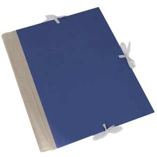EXAS ΦΑΚΕΛΟΣ ΜΕ ΚΟΡΔΟΝΙΑ 25x35cm ΜΠΛΕ ΜΕ ΥΦΑΣΜΑΤΙΝΗ ΡΑΧΗ 15cm