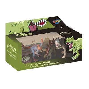 LUNA TOYS DINO WORLD ΤΑΞΙΔΕΥΟΝΤΑΣ ΣΤΗΝ ΕΠΟΧΗ ΤΩΝ ΔΕΙΝΟΔΑΥΡΩΝ ΣΕΤ 4τεμ 622928