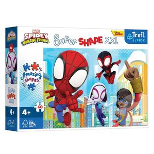 TREFL JUNIOR ΠΑΖΛ 60τεμ SUPER SHAPE XXL SMART SPIDEY AMAZING FRIENDS 50012