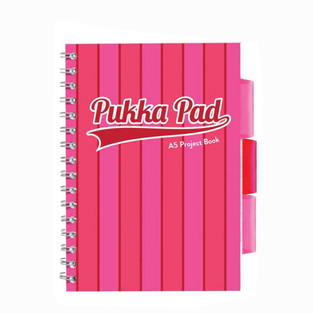 PUKKA PAD ΤΕΤΡΑΔΙΟ ΣΠΙΡΑΛ A5 (14,8x21cm) 3 ΘΕΜΑΤΩΝ 100φ ΠΕΡΦΟΡΕ VOGUE ΡΟΖ 8539