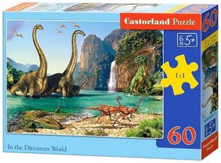 CASTORLAND ΠΑΖΛ 60 ΤΕΜΑΧΙΩΝ IN THE DINOSAURS WORLD 32x23cm 145B06922