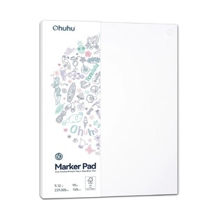 OHUHU SKETCH BOOK BLEEDPROOF 22,9x30.5cm 150gr 60φ OHUY448300044