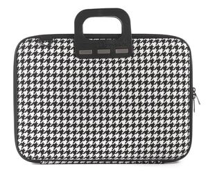 BOMBATA PIED DE POULE FITS UP TO LAPTOP 15.6'' (ΤΣΑΝΤΑ ΓΙΑ ΛΑΠΤΟΠ ME ΙΜΑΝΤΑ ΩΜΟΥ ΜΑΥΡΟ ΑΣΠΡΟ) E008424