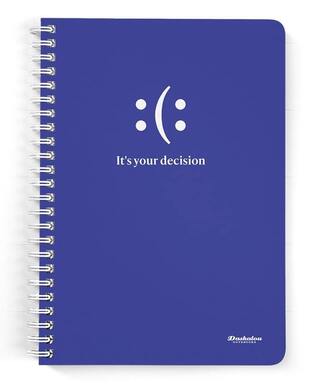 DASKALOU ΤΕΤΡΑΔΙΟ ΣΠΙΡΑΛ A4 (21x29,7cm) 2 ΘΕΜΑΤΩΝ 60φ SLOGAN ITS YOUR DECISION 010474