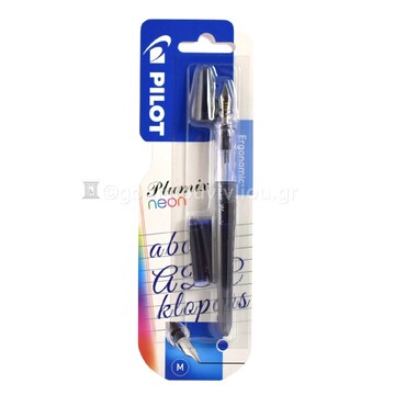 PILOT ΠΕΝΑ ΚΑΛΛΙΓΡΑΦΙΑΣ PLUMIX MEDIUM FCDPXN ΜΑΥΡΗ (ΠΕΡΙΕΧΕΙ 2 ΑΜΠΟΥΛΕΣ ΜΠΛΕ)