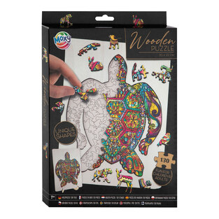 MOXY ΞΥΛΙΝΟ ΠΑΖΛ 3D 30x22cm 130 ΤΕΜΑΧΙΩΝ ΧΕΛΩΝΑ CC400085