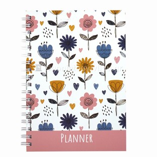 ΣΗΜΕΙΩΜΑΤΑΡΙΟ ΣΠΙΡΑΛ PLANNER 17x24cm 100φ ΛΟΥΛΟΥΔΙΑ 582346