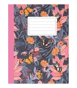 PUKKA PAD BLOOM ΤΕΤΡΑΔΙΟ ΒΙΒΛΙΟΔΕΤΗΜΕΝΟ 19x24cm 70φ ΜΠΛΕ ΜΕ ΠΕΤΑΛΟΥΔΕΣ 9516ΒΕBLM
