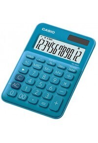 CASIO ΑΡΙΘΜΟΜΗΧΑΝΗ MS 20UCBU MY STYLE COLOR 12 ΨΗΦΙΩΝ ΜΠΑΤΑΡΙΑ ΗΛΙΑΚΟ ΜΠΛΕ