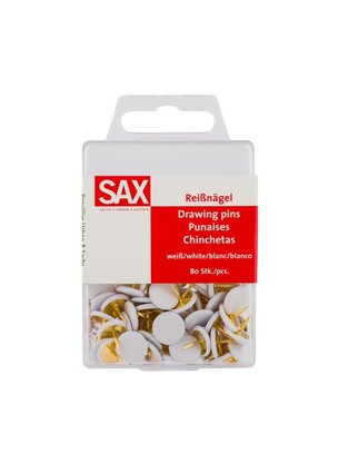SAX ΠΙΝΕΖΕΣ ΛΕΥΚΕΣ 80τεμ 812 01