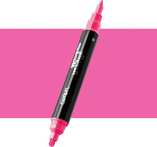 OHUHU ΑΚΡΥΛΙΚΟΣ ΜΑΡΚΑΔΟΡΟΣ ΜΕ ΔΙΠΛΗ ΜΥΤΗ NoR506 CANDY PINK ΡΟΖ