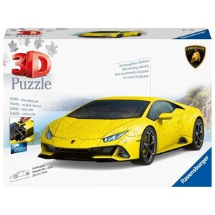 RAVENSBURGER 3D ΠΑΖΛ 108τεμ LAMBORGHINI HURACAN YELLOW 11562
