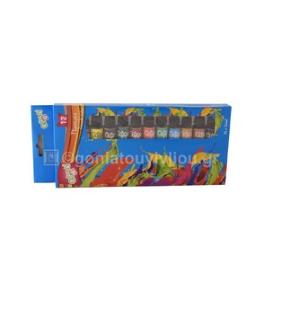 GROOVY ΣΕΤ ΤΕΜΠΕΡΕΣ 12 ΧΡΩΜΑΤΑ 12ml 076008