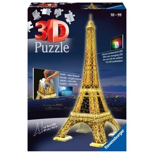 RAVENSBURGER 3D ΠΑΖΛ 216τεμ  Ο ΠΥΡΓΟΣ ΤΟΥ ΑΙΦΕΛ ΝΥΧΤΕΡΙΝΗ ΕΚΔΟΣΗ (ΠΕΡΙΕΧΕΙ ΛΑΜΠΑ LED) 12579