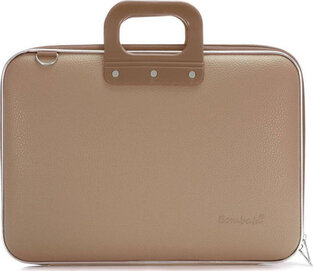 BOMBATA CLASSIC BRIEFCASE VINIL FITS UP TO LAPTOP 15.6'' (ΤΣΑΝΤΑ ΓΙΑ ΛΑΠΤΟΠ ME ΙΜΑΝΤΑ ΩΜΟΥ) (ΚΑΦΕ) Ε0033221