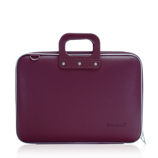 BOMBATA CLASSIC VINIL BRIEFCASE FITS UP TO LAPTOP 15.6'' (ΤΣΑΝΤΑ ΓΙΑ ΛΑΠΤΟΠ ME ΙΜΑΝΤΑ ΩΜΟΥ) (ΜΩΒ) Ε0033227